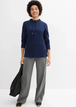 Sweat-shirt avec base fendue