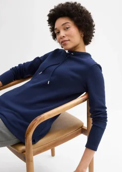 Sweat-shirt avec base fendue