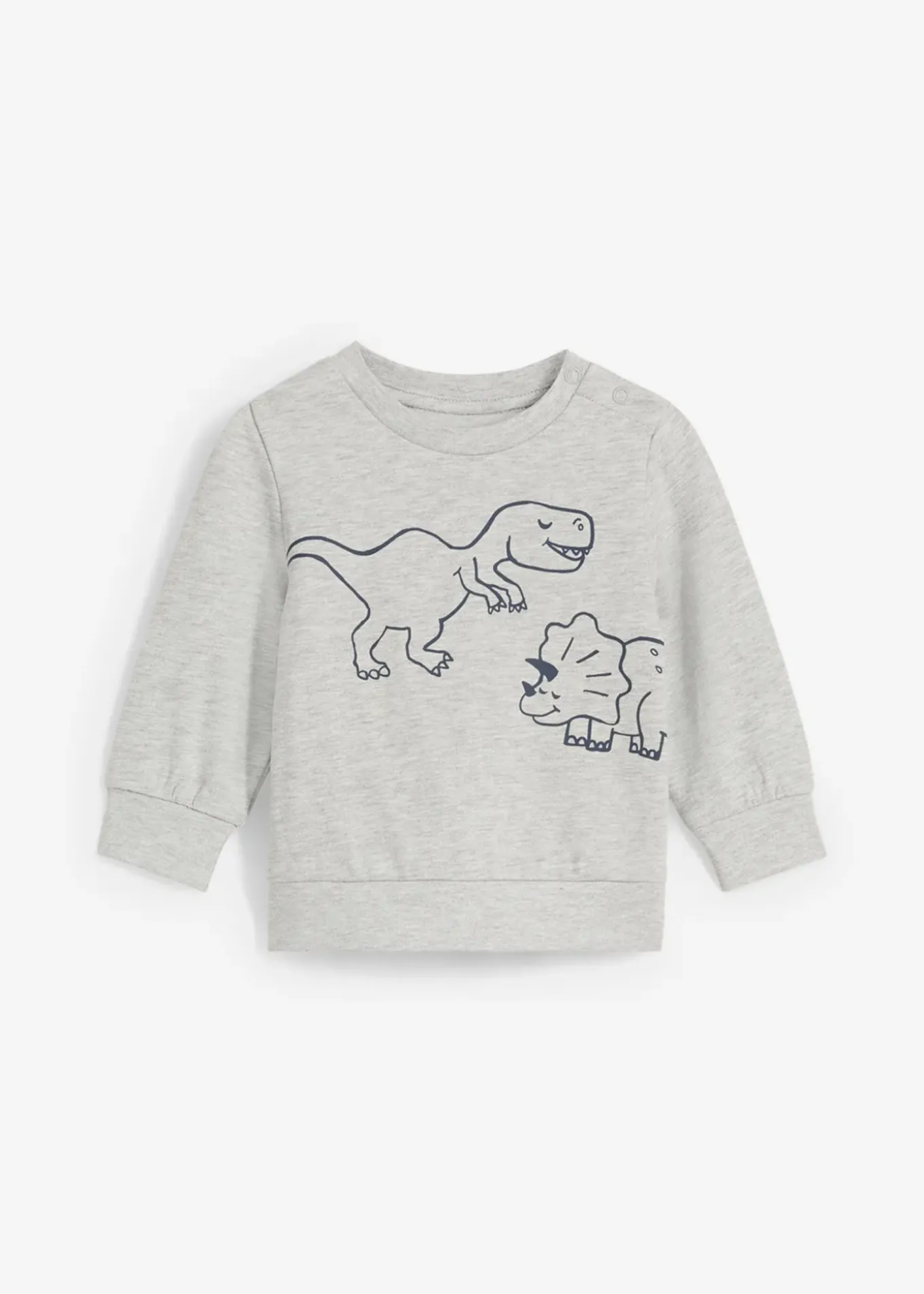 Sweat-shirt bébé en coton doux, imprimé dinosaure