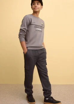 Sweat-shirt doux en coton mélangé