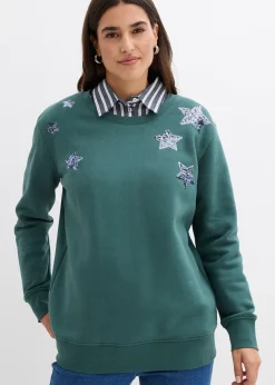 Sweat-shirt en coton mélangé