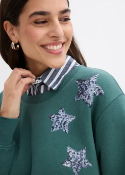 Sweat-shirt en coton mélangé