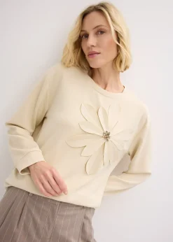 Sweat-shirt en néoprène avec application