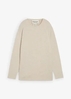 Sweat-shirt long aspect maille