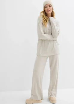 Sweat-shirt long aspect maille