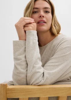 Sweat-shirt long aspect maille