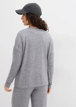 Sweat-shirt oversize effet maille