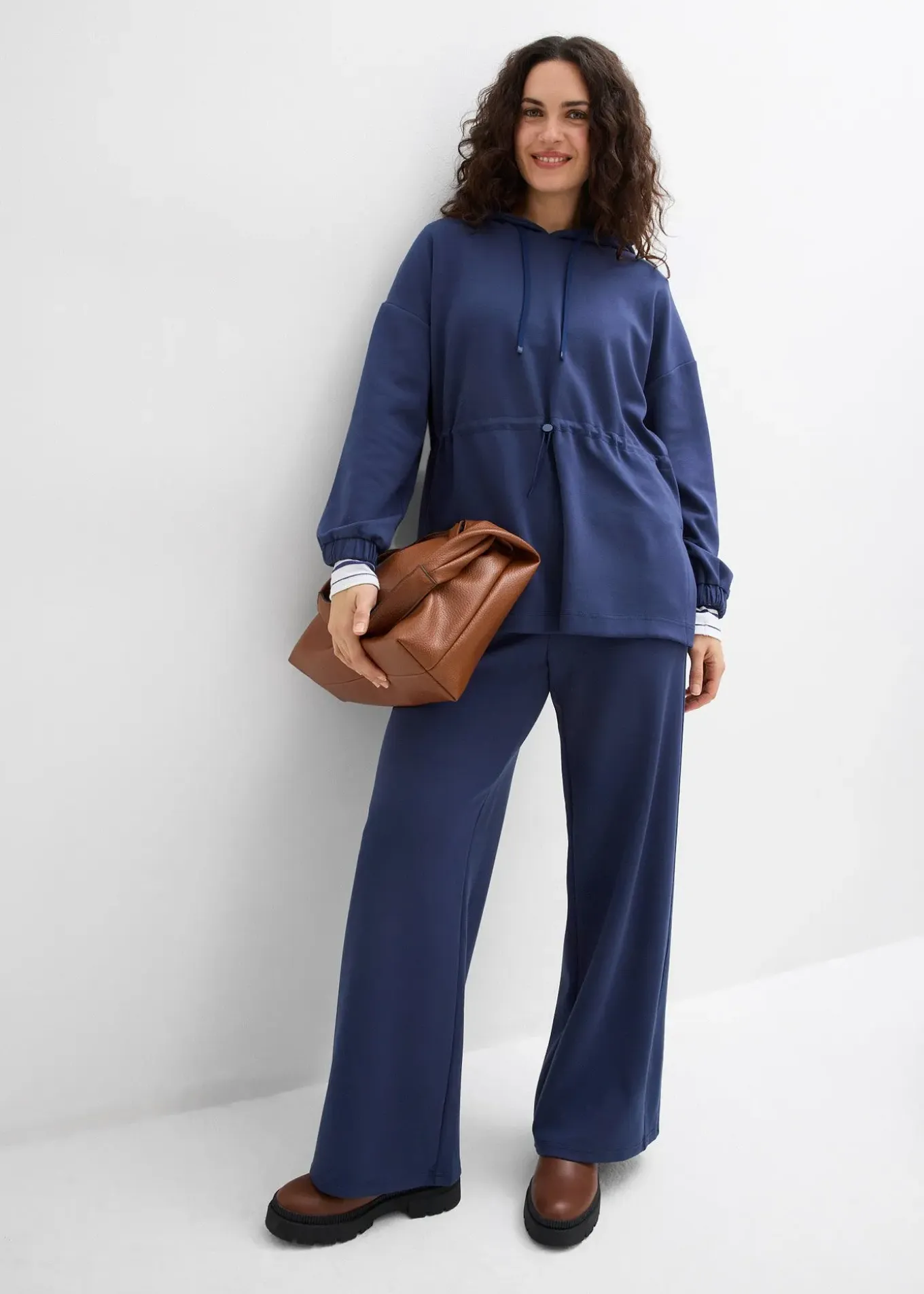 Sweat-shirt oversize en matière néoprène douce