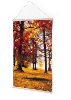 Tableau sur toile tissée LED à suspendre