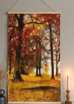 Tableau sur toile tissée LED à suspendre