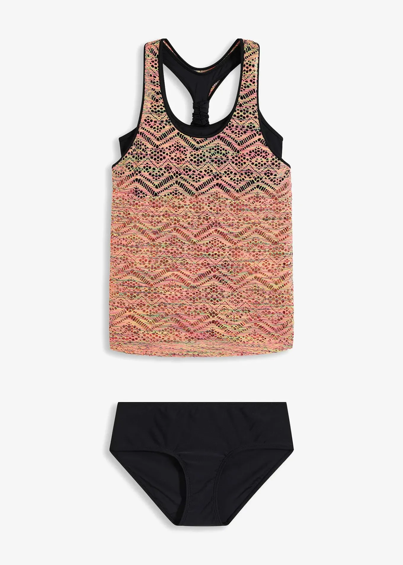 Tankini avec dentelle extensible (ens. 2 pces)