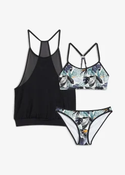 Tankini avec haut de bikini brassière (ens. 3 pces)