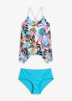 Tankini avec tulle imprimé (ens. 2 pces)