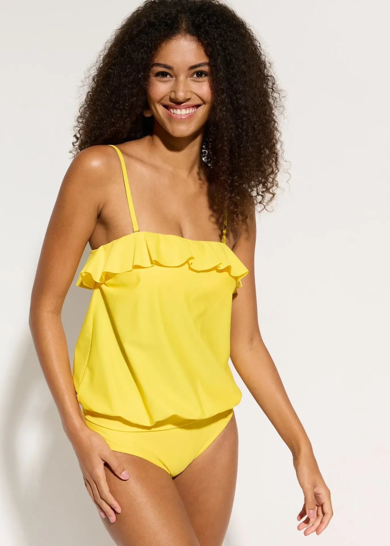 Tankini bandeau (ens. 2 pces) avec bretelles multipositions