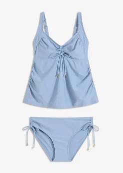 Tankini de grossesse (ens. 2 pces) avec nouettes