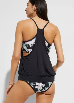 Tankini effet superposé (ens. 2 pces)