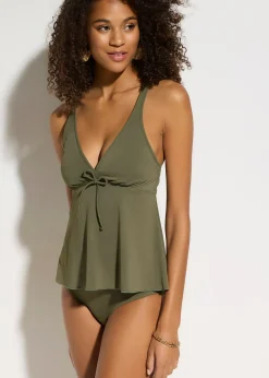 Tankini (ens. 2 pces) à bretelles réglables