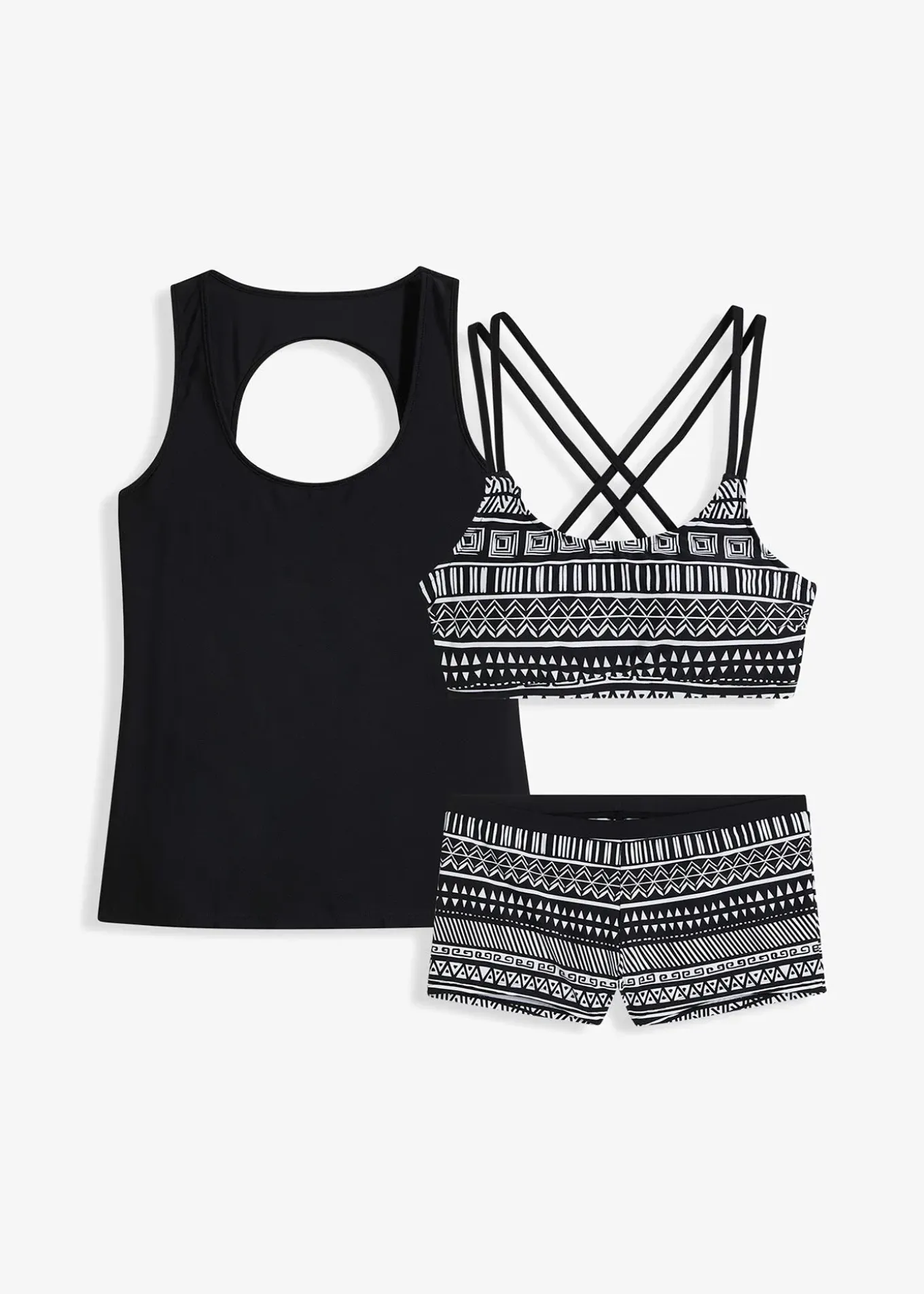 Tankini (ens. 3 pces) avec haut brassière