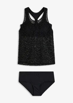 Tankini (ens. 2 pces) en dentelle