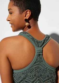 Tankini (ens. 2 pces) en dentelle