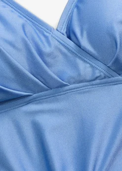 Tankini (ens. 2 pces) en matière brillante