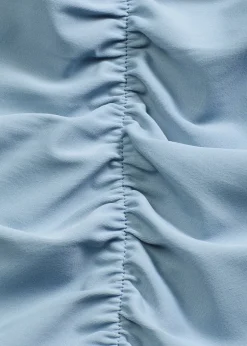 Tankini (ens. 2 pces) dos nu à fronces