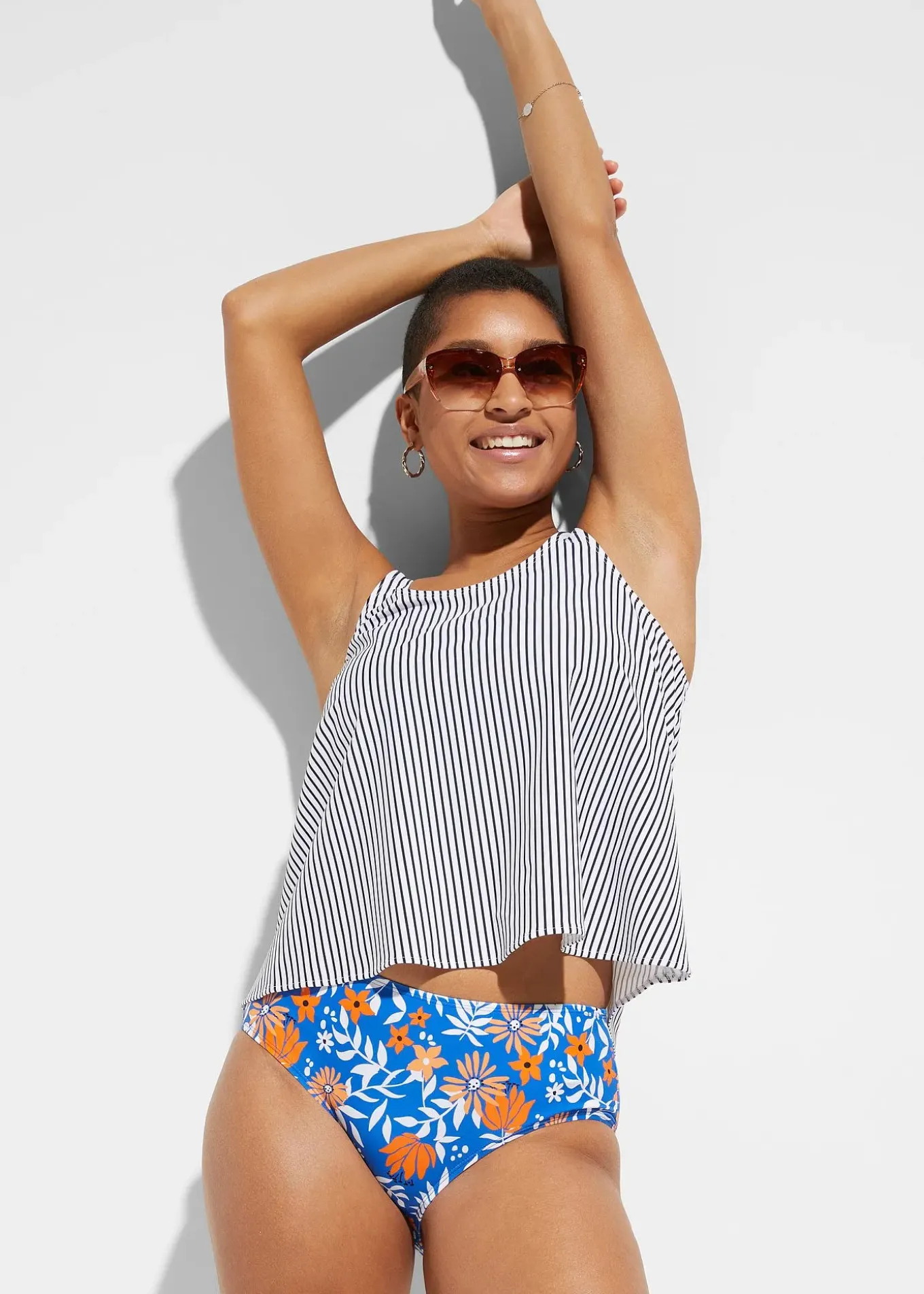 Tankini et haut de bikini (ens. 3 pces)