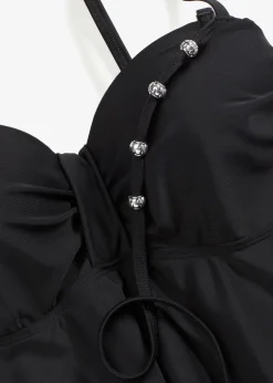 Tankini long à bretelles décoratives (ens. 2 pces)