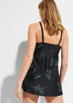 Tankini long à col V (ens. 2 pces)