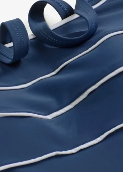 Tankini long à coutures décoratives (ens. 2 pces)