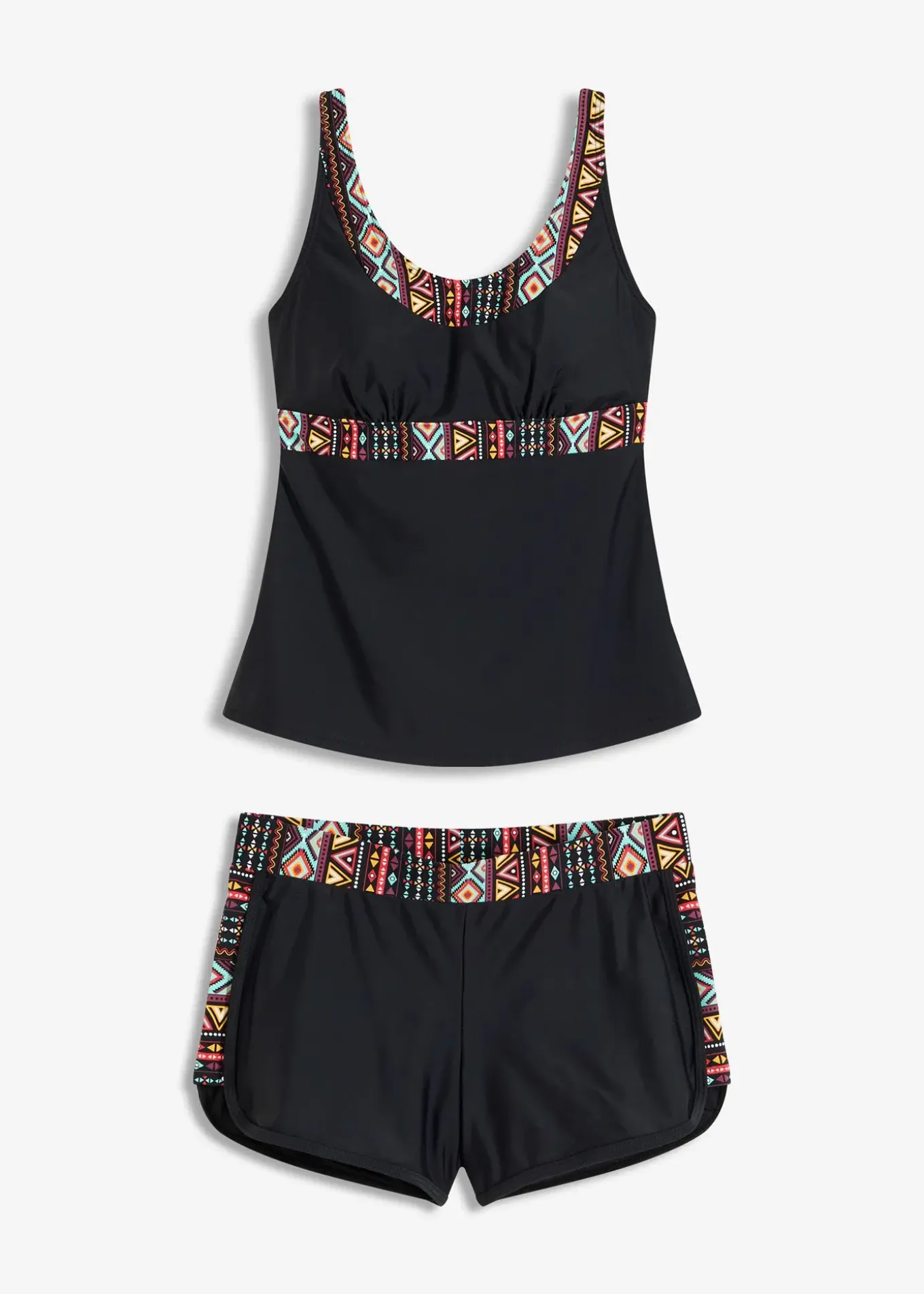 Tankini long avec shorty (ens. 2 pces)