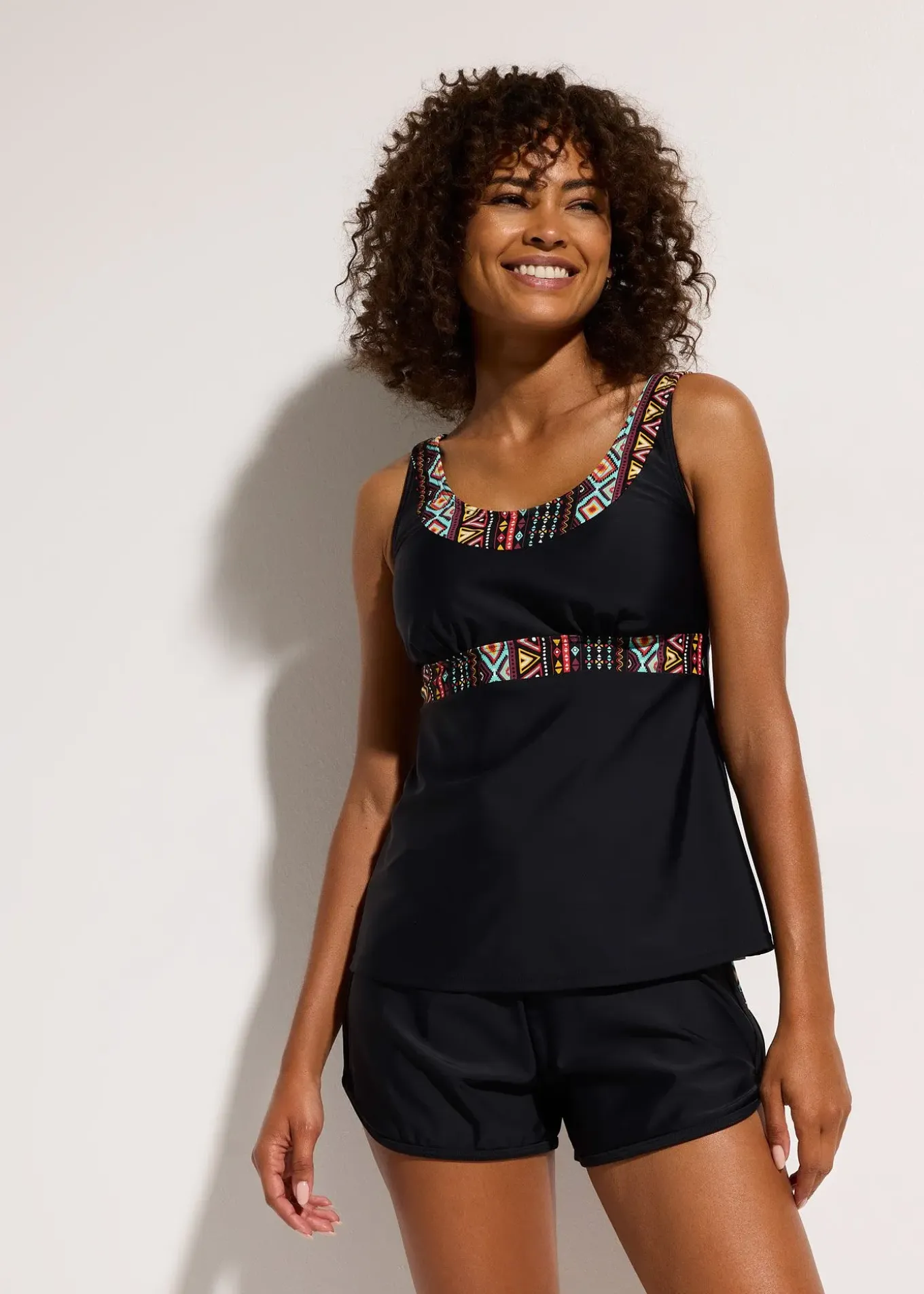 Tankini long avec shorty (ens. 2 pces)