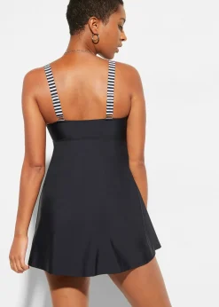 Tankini long avec shorty taille haute (ens. 2 pces)