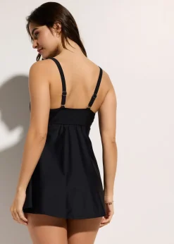 Tankini long (ens. 2 pces) à encolure V