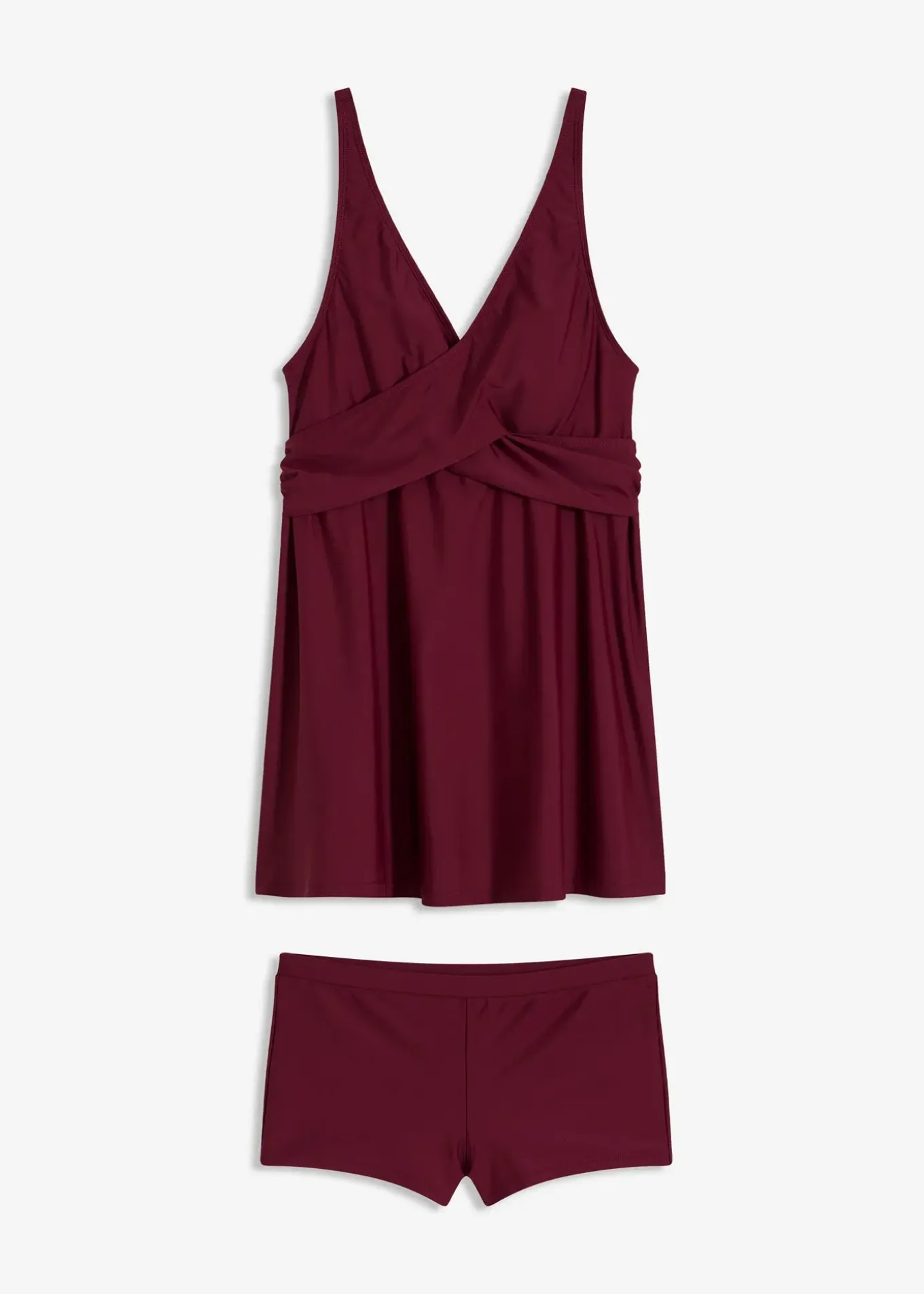 Tankini long (ens. 2 pces) à encolure V