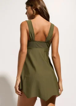 Tankini long (ens. 2 pces) à larges bretelles