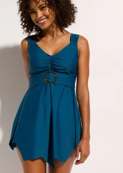 Tankini long (ens. 2 pces) à larges bretelles