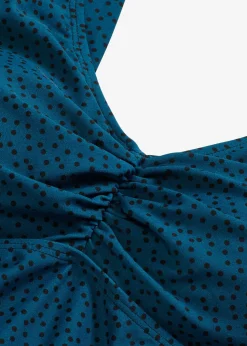 Tankini long (ens. 2 pces) avec base en zigzag