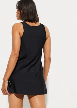 Tankini long (ens. 2 pces) avec dentelle, séchage rapide