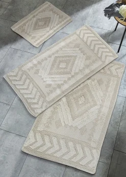 Tapis de bain à motif en relief