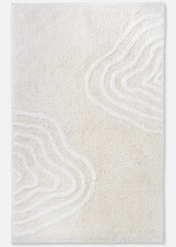 Tapis de bain à motif graphique
