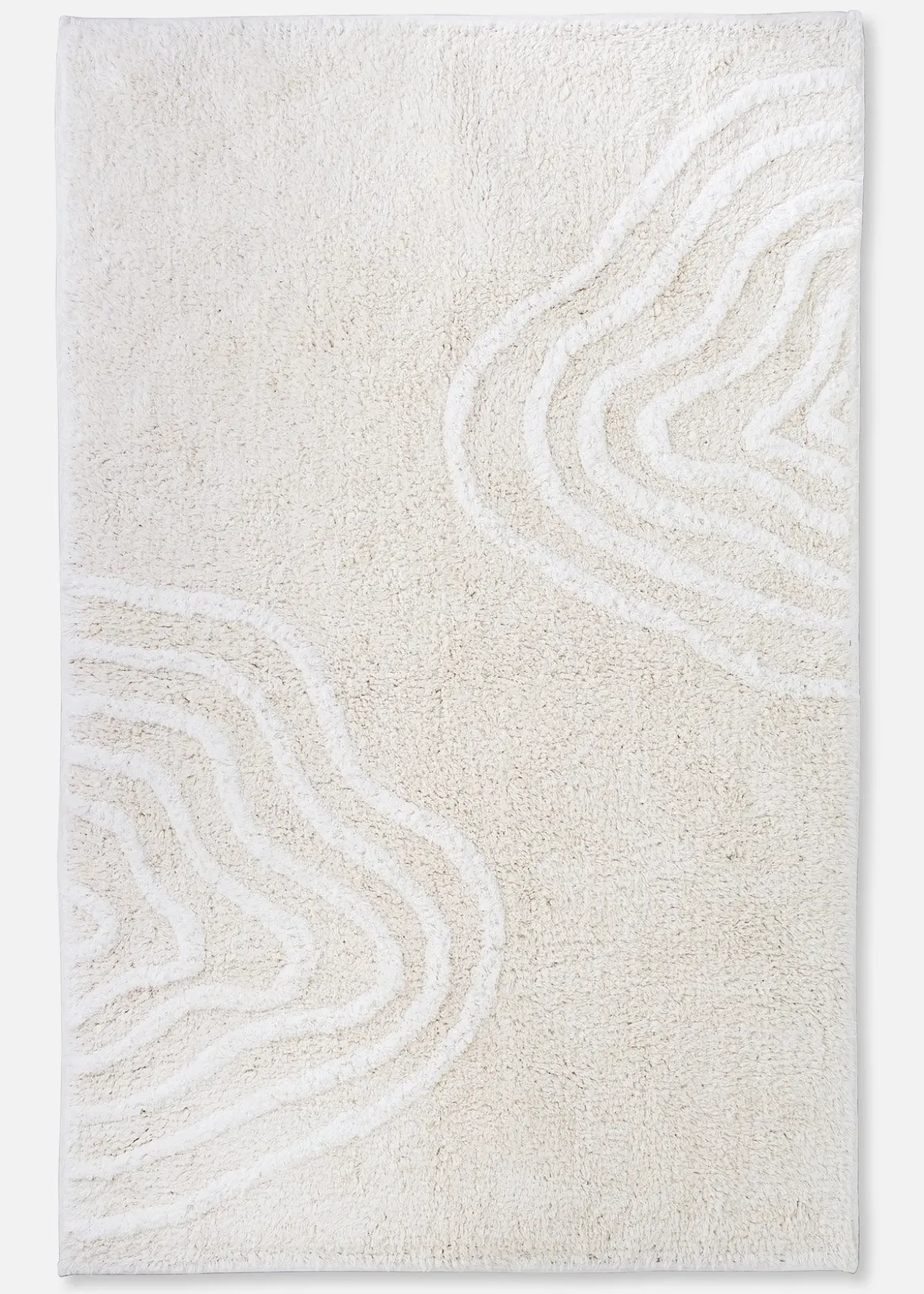 Tapis de bain à motif graphique
