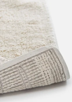 Tapis de bain à motif graphique