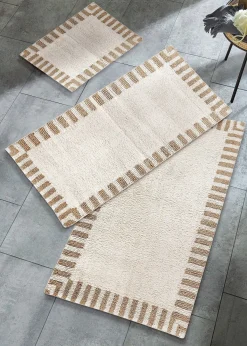 Tapis de bain au motif minimaliste