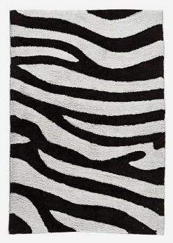Tapis de bain au motif zèbre