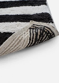 Tapis de bain au motif zèbre