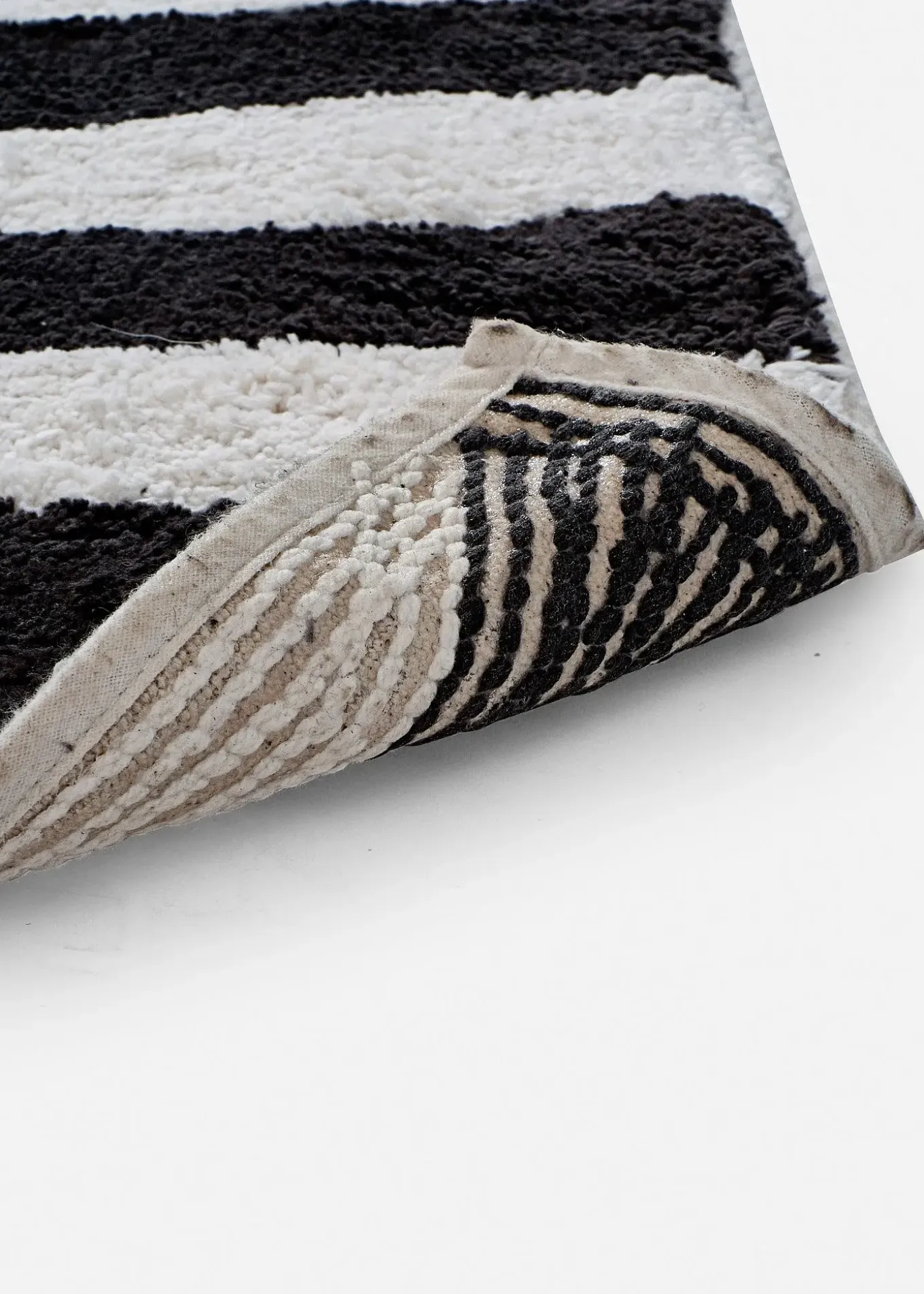 Tapis de bain au motif zèbre