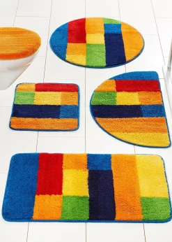 Tapis de bain aux couleurs vives