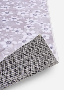 Tapis de bain avec motif floral