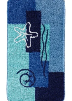 Tapis de bain motifs marins